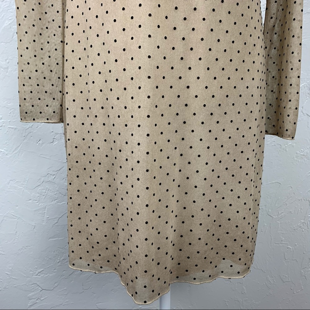 Malica long sleeve polka dot dress, made in Italy - Picture 4 of 10